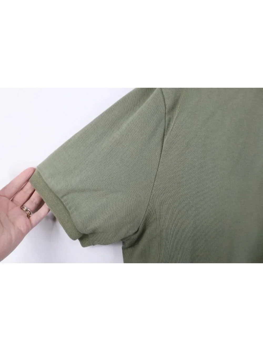 Vtg 90s Ralph Lauren Mens Large Faded Soft Cotton Touch Golf Polo Shirt Green